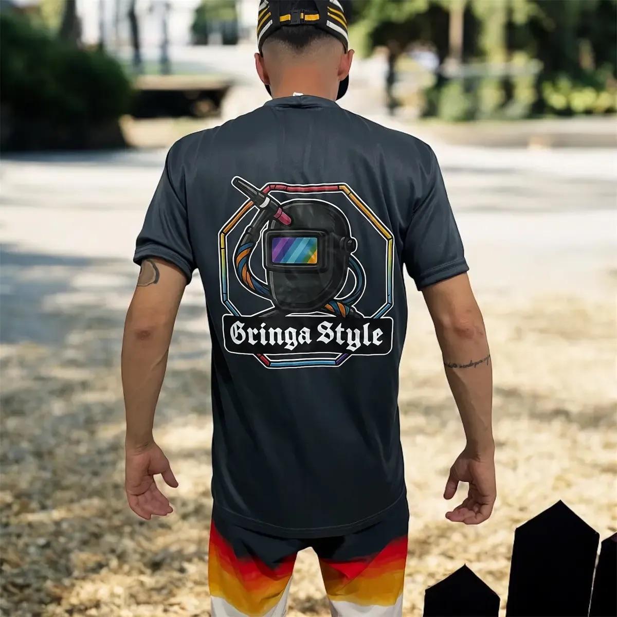 Camiseta Gringa Style & Oudopanda - Premium Edição Soldador